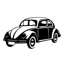 Volkswagon VW Car Bug Beetle Vinyl Decal Window Sticker Graphic , Die cut vinyl decal for windows, cars, trucks, tool boxes, laptops, MacBook - virtually any hard, smooth surface