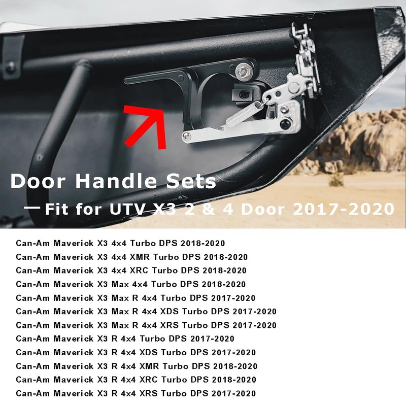 FREAXLL UTV X3 2017-2020 Door Handle Latches Sets for Can-Am