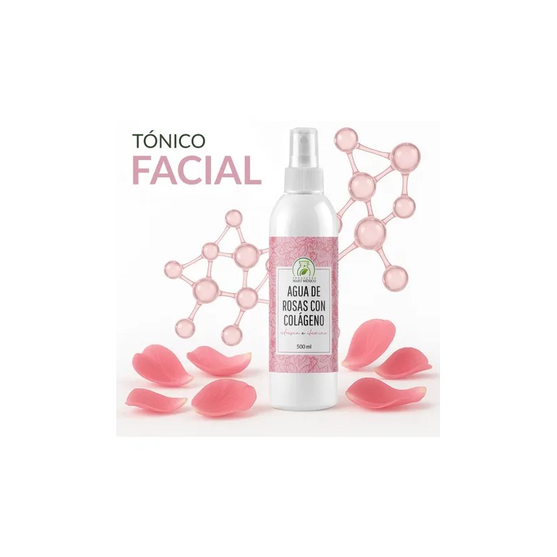 Agua De Rosas Con Colágeno Anti Arrugas (500ml)