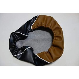 Made in Japan Thick Synthetic Leather Material! Super Cub 50/110 (AA04/JA10) Specially Designed Seat Cover Easy to Install with Rubber Mouth Type (brown/black)