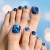 LC Summer Daily Paddy Design Pedicure Gel Nail Sticker, 1 piece, 30.Elle Blue [ZF380] / 엘씨 여름 데일리 패디 디자인 페디큐어 젤네일스티커, 1개, 30.엘르 블루[ZF380]