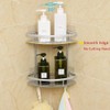 Hawsam No Drilling Bathroom Corner Shelves, Aluminum 2 Tier Shower
