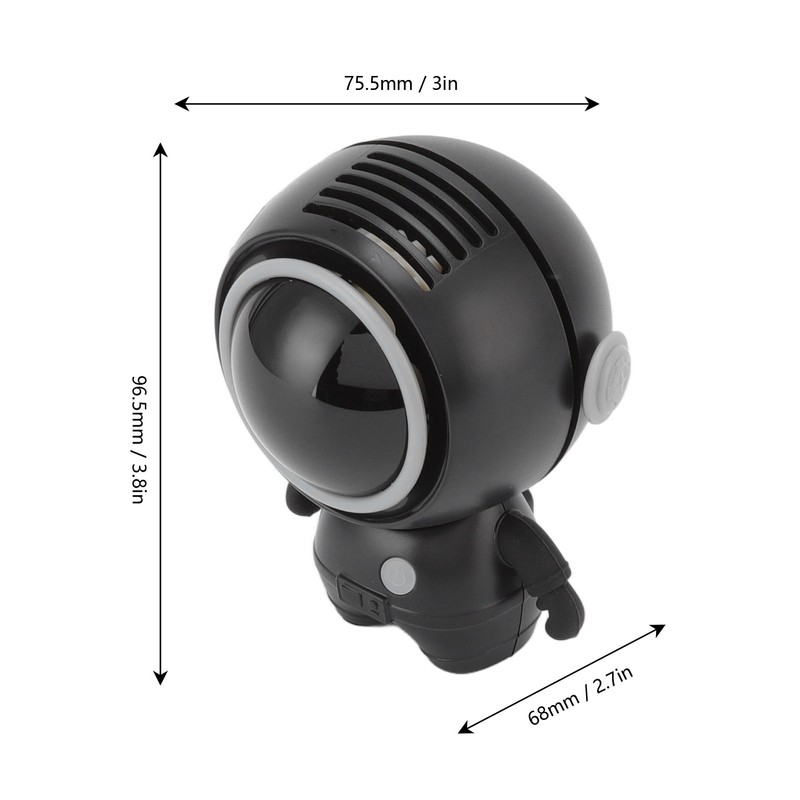 Mini Fan USB Astronaut Appearance Rechargeable Low Noise Portable Hanging