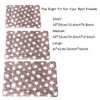 iMaylex Soft Pad Dog Bed Mat, Thicken Warm, Star Pattern,