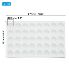 PATIKIL Vial Rack for 20ml Autosampler Vials, 3 Pack Vial Tray Holder 40-Well Stackable Test Tube Rack Vial Holder for Microcentrifuge Tubes, White