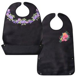 Iikuru Gorgeous Set of 2 Meal Aprons, Nursing Care, Stylish, Nursing Apron, For Elderly, Meals, Aprons, Adults, Elderly, Women, Respect for the Aged Day, Gift, Type B