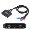 2‑Port KVM Switch USB 2.0 HDMI Umschalter for Windows/IOS/OS X/Linux/Netware/Unix/Android
