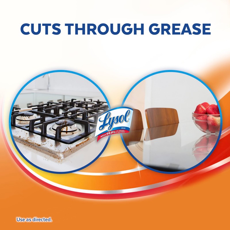Lysol Pro Kitchen Spray Cleaner and Degreaser, Antibacterial All Purpose