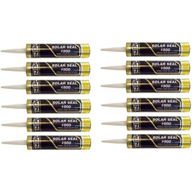 EAGLE 1 NPC N.900 Solar Seal 12 Pack - Metal Roofing Flashing/Panels, Vinyl and Fiber Cement Siding, Fiberglass, Cedar, Brick & Masonry, Sky Lights, Sun Rooms, Truck RV Trailers, Flashing (12, Clear)