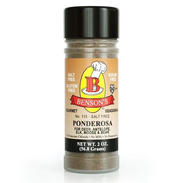 Bensons - Ponderosa Big Game, Small Game Seasoning - Salt-Free,