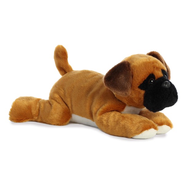 Aurora® Adorable Flopsie™ Chad Boxer™ Stuffed Animal - Playful Ease - Timeless Companions - Brown 12 Inches