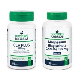 Doctor's Formulas 1+1 Doctor's Formulas CLA Plus 1250 mg, 60 softgels & Magnesium Bisglycinate Chelate 125mg, 90 Caps (5200403400550 & 5200403400871)