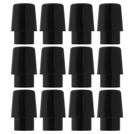 ECSiNG Pack of 12 Golf Ferrules Rubber Sleeves Rubber Rings 0.370 Inch Compatible with PXG 0211 0311 GEN2 GEN3 GEN4 GEN5 9.4 x 14/7 x 14 mm Black