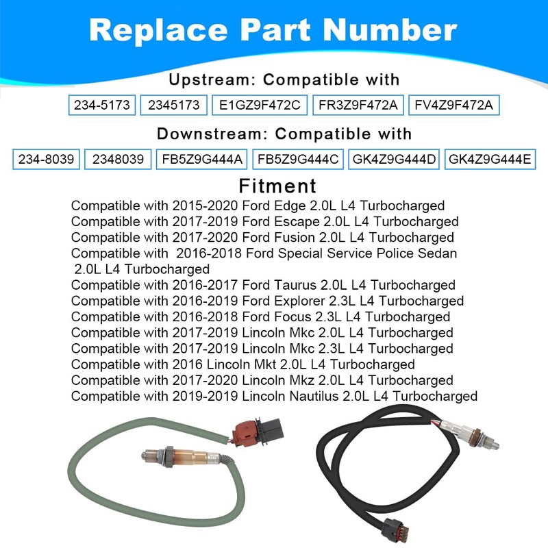 JDMON 2PCS O2 Oxygen Sensor Upstream Downstream Replacement for 2015-2020