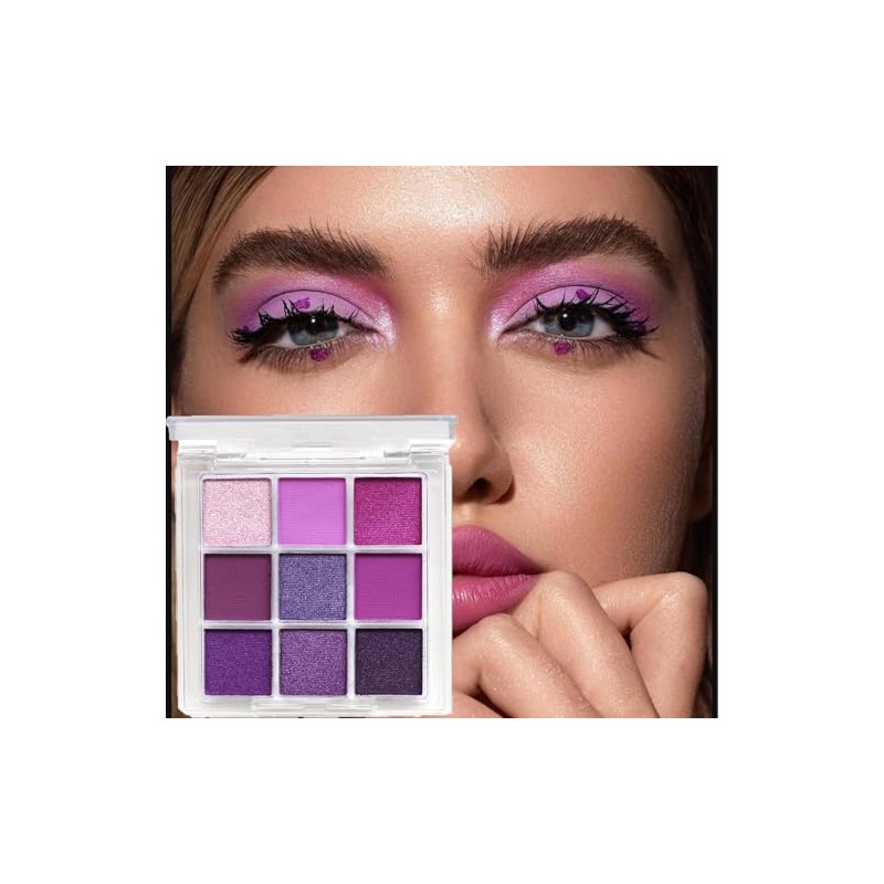 Paletas de Sombras de Ojos 9 Coloridas Profesionales Paletas de