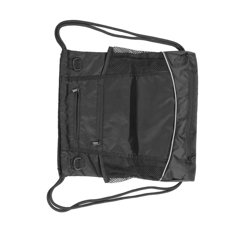 Basketball Backpack Black Large Capacity Drawstring Bag Outdoor Sports Camping