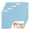 Hanging File Folders, 25 Pack Letter Size File Folders with