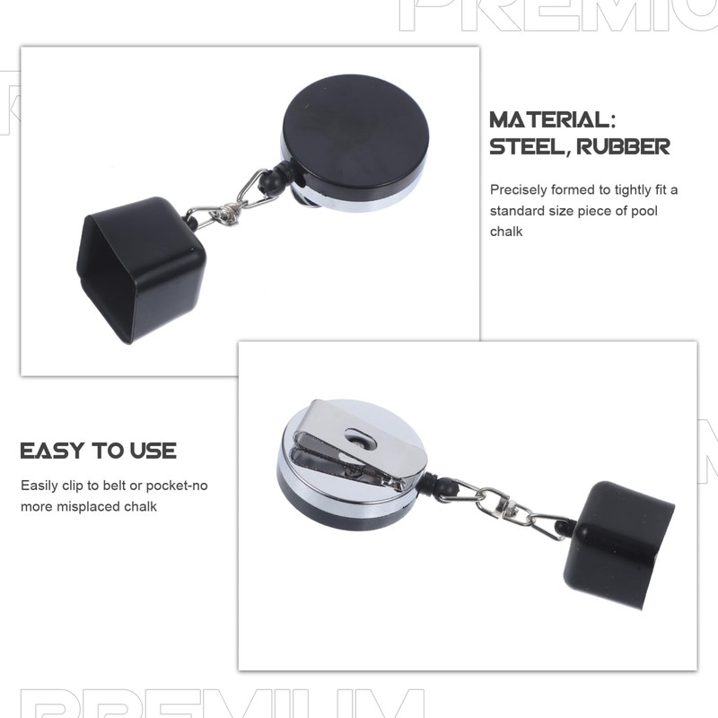 SUPVOX Billiard Chalk Holder with Belt Clip Snooker Chalk Holder