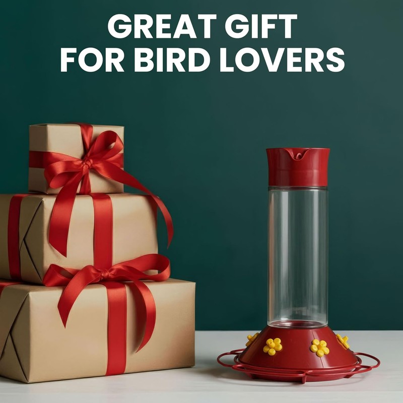 Perky-Pet 209B-1SR Glass Hummingbird Feeders for Outdoors Hanging - 30