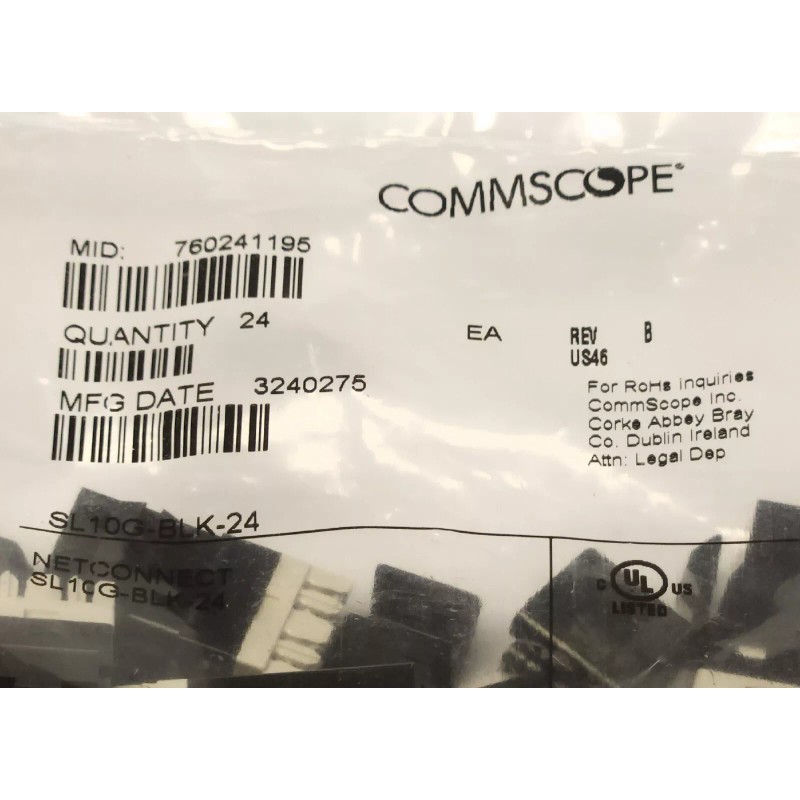 COMMSCOPE SL10G BLK 24 NETCONNECT SL10GC6A 2402 SL Series Modular