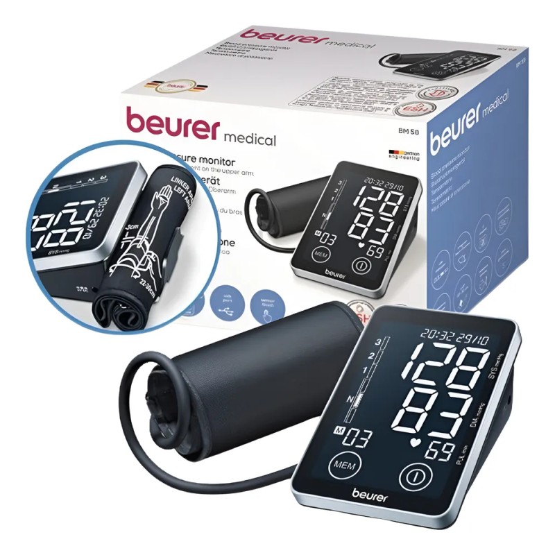 Monitor De Presin Arterial Digital Touch Para Brazo Bm58 Negro