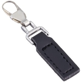 Misasa Zipper Charm Synthetic Leather Black No.1234