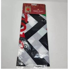 Nantucket Christmas Garden Flag 28"x 40"  Holiday Greetings poinsettia  gift decor (W1)