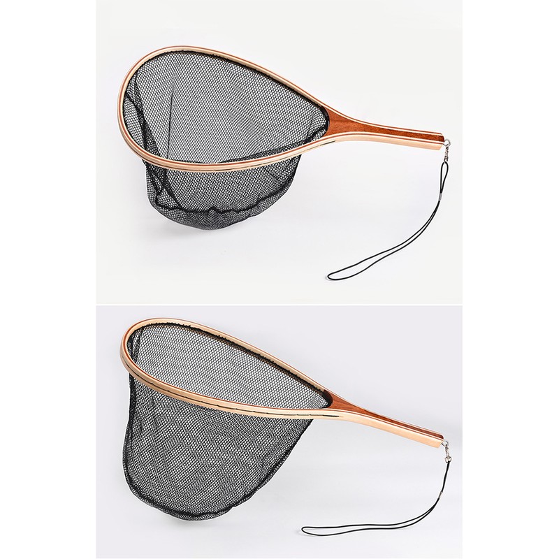 Fly Fishing Landing Net Trout Bass Nylon Mesh Catch and