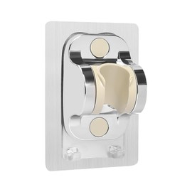 DELAESI Duschkopfhalterung Ohne Bohren Wand Montierte Handbrause Halterung Verstellbar Duschhalterung mit Extra Starkem Klebepad Duschkopf Halterung Universelle Brausehalter Duschkopfhalter f1r Badezimmer