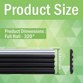 Chrome Body Side Trim Molding Fit for 1988-1998 Chevy GMC Pickup Trucks, Silverado Suburban Tahoe Blazer Jimmy - 2.5" (Total Length 320")