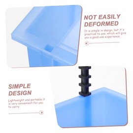 TEHAUX 1 Set Durable Wall Mounted Storage Bins for Shelves Multi Functional Plastic Organizer for Workshops Garages and Sheds Convenient Space Saving Blue