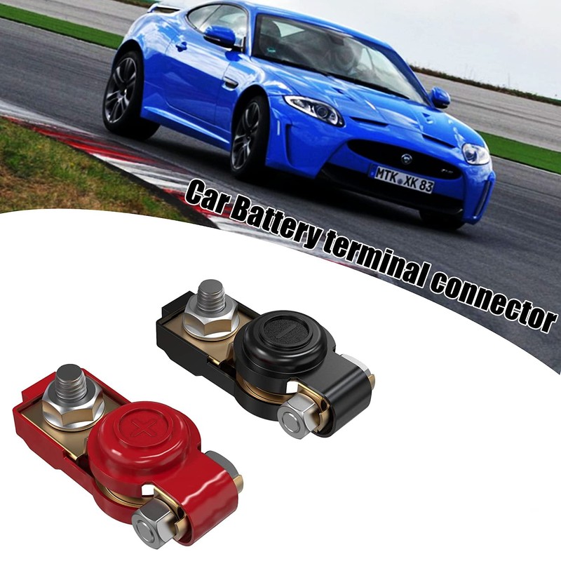 2 PCS Thicked Pure Copper Car Battery Wire Terminal Connector