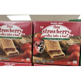 Trader Joe's 2 Packs Trader Joe's This Strawberry Walks Into A Bar Cereal Bars 7.8 oz Each