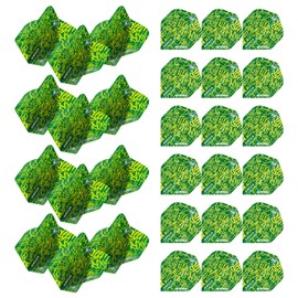 WINMAU Mega Standard Extra Thick Dart Flights - 10 sets per pack (30 dart flights in total) (Green)