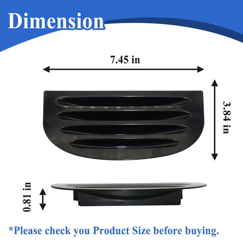 WR17X11655 Refrigerator Water Drip Tray Replacement, WR17X10895, AP3775570, PS964306, Black