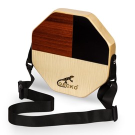 Cajon Drum, GECKO Mini Cajon Protable Hand Percussion Instrument (with strap)