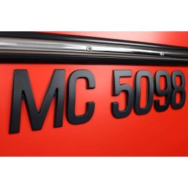 3DLTRG Matt Black Emblem For Boats & Jet Ski Registration Numbers 16 PCS Kit