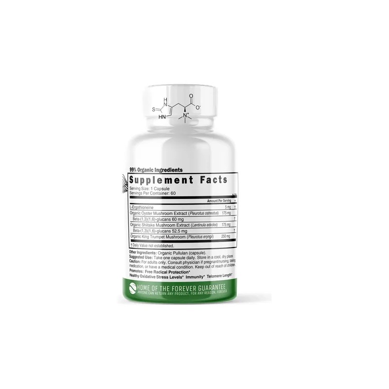 Nature's Fusions Nutri L Suplemento Con 5mg Ergothioneine