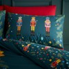 Catherine Lansfield Christmas Nutcracker Reversible Single Duvet Cover Set with