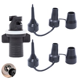 UtySty 3 Pack Electric Air Pump Nozzles Replacement with Inflatable Boat Air Valve Adapter for Quick-Fill Air Pump Portable Inflator Deflator Queen Air Mattress Bed Inflatable Kayak Pool Floats Tubes