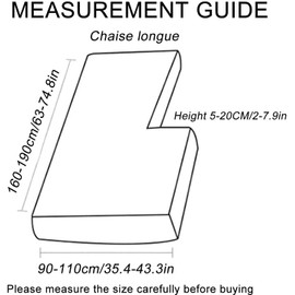 BOLUXIU Sofa Seat Cushion Cover Stretch Elastic Cushion Cover for All Sofas Grey Striped Waterproof High Quality Easy Care Fit BOLUXIU