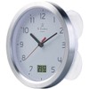 St. Leonhard Radio Wall Clock: Bathroom Radio Wall Clock with
