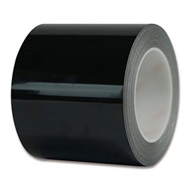 耐摩耗ラインテープ 黒 100mm x22m 基材:ポリプロピレン 接着剤アクリル系 厚さ0.2mm 表面耐摩耗層