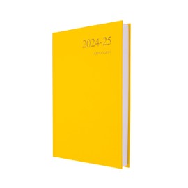 Collins Essential A5 Academic Year 2024-25 Day a Page Diary - Yellow - Mid Year Academic Planner for Students and Teachers - ESSA51M.45-2425 - July 2024 to July 2025