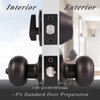 Probrico Entry Door Knob Keyed Alike with Single Cylinder Deadbolt