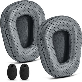 B450-XT B550-XT Replacement Ear Pads Sheepskin Leather Ear Cushion Compatible with B450-XT B550XT Headset I B450 B550 XT Kit Accessories (Grey)