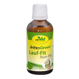 cdVet Naturprodukte ArthroGreen Lauf-Fit 100ml - Nahrungsergänzung zur Unterstützung der Gelenke für Pferd, Hund und Katze mit Kräutern