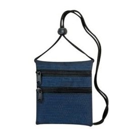 Yens® Fantasybag Travel Neck Wallet, Two Zippered Compartment-Navy Blue, NW-4209