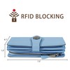 Travelambo Women's Wallet RFID Blocking Credit Card Holder Large Capacity