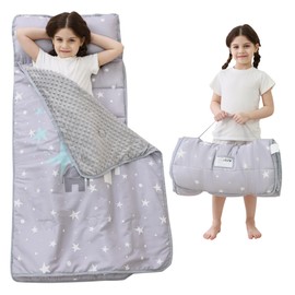 lasoftan Lasoftan Toddler Nap Mat, Preschool Travel Camping, Gray Elephant